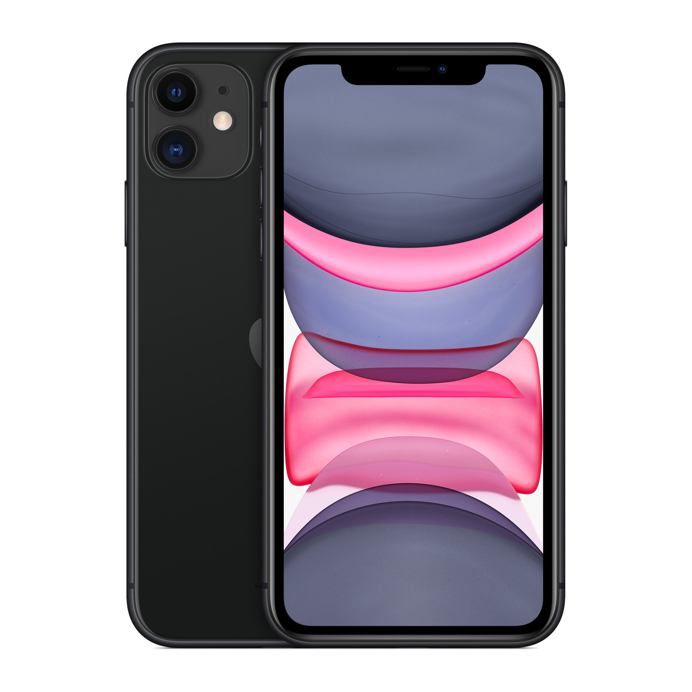 iPhone 11 Black, front and back