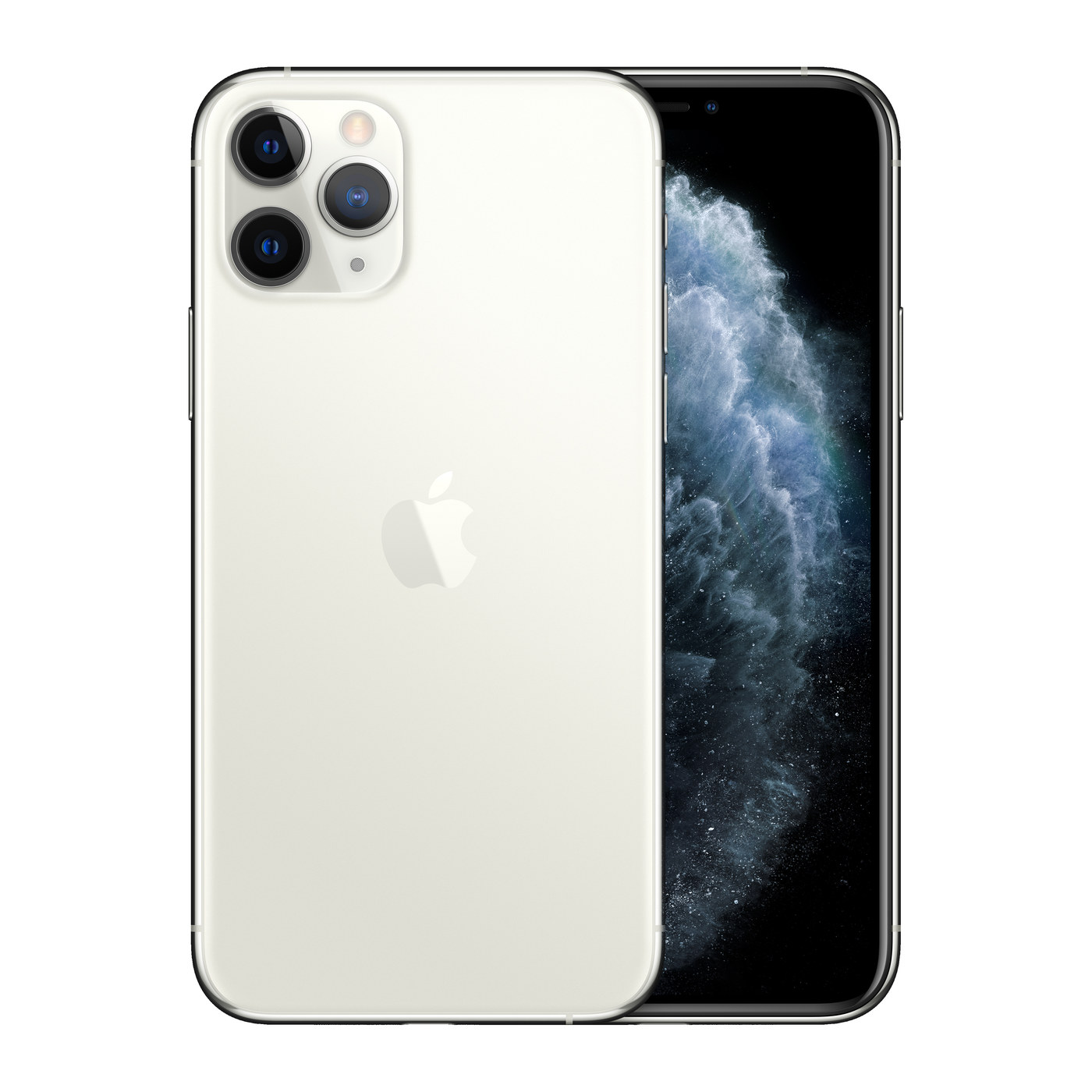 iPhone 11 Pro Silver, front and back
