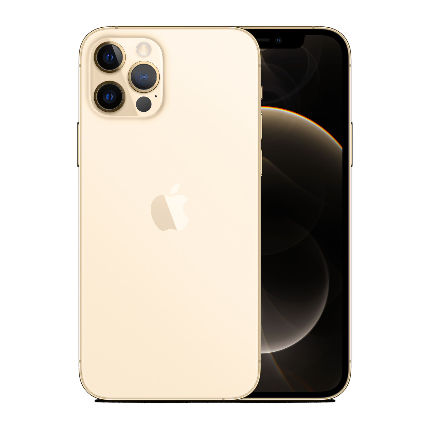 iPhone 12 Pro Gold, front and back