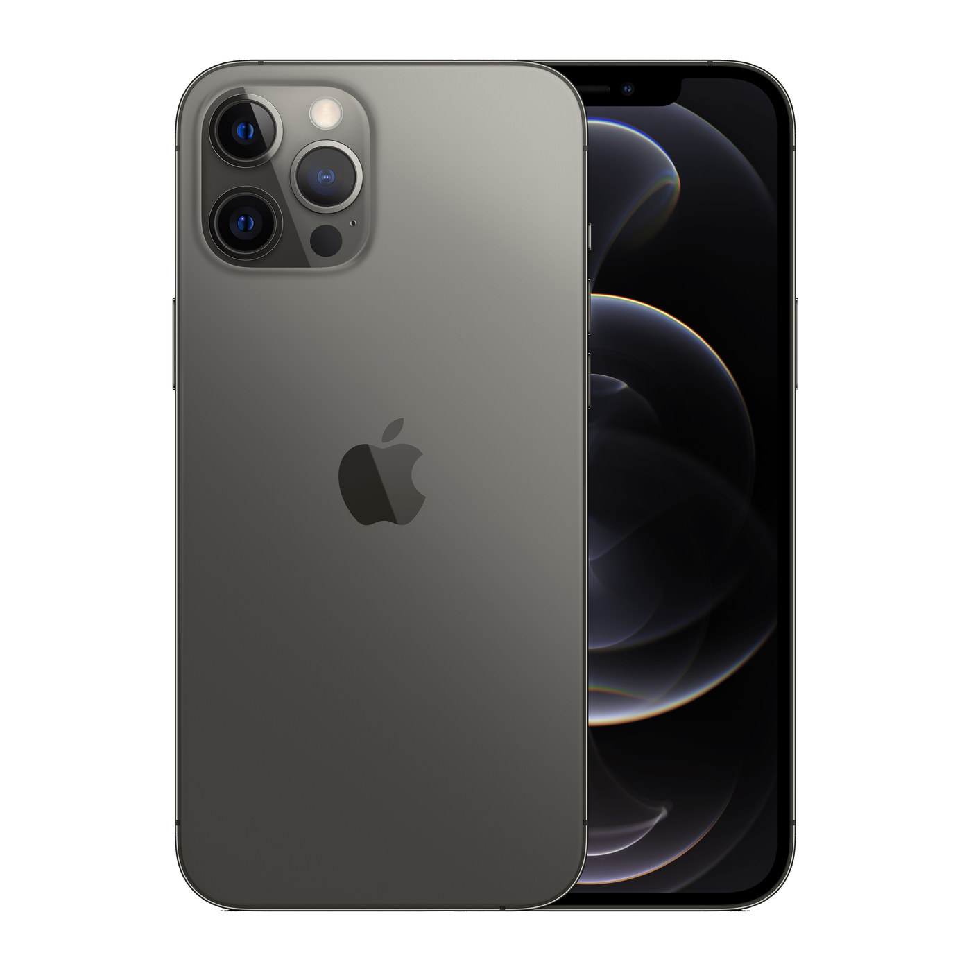 iPhone 12 Pro Max Graphite, front and back