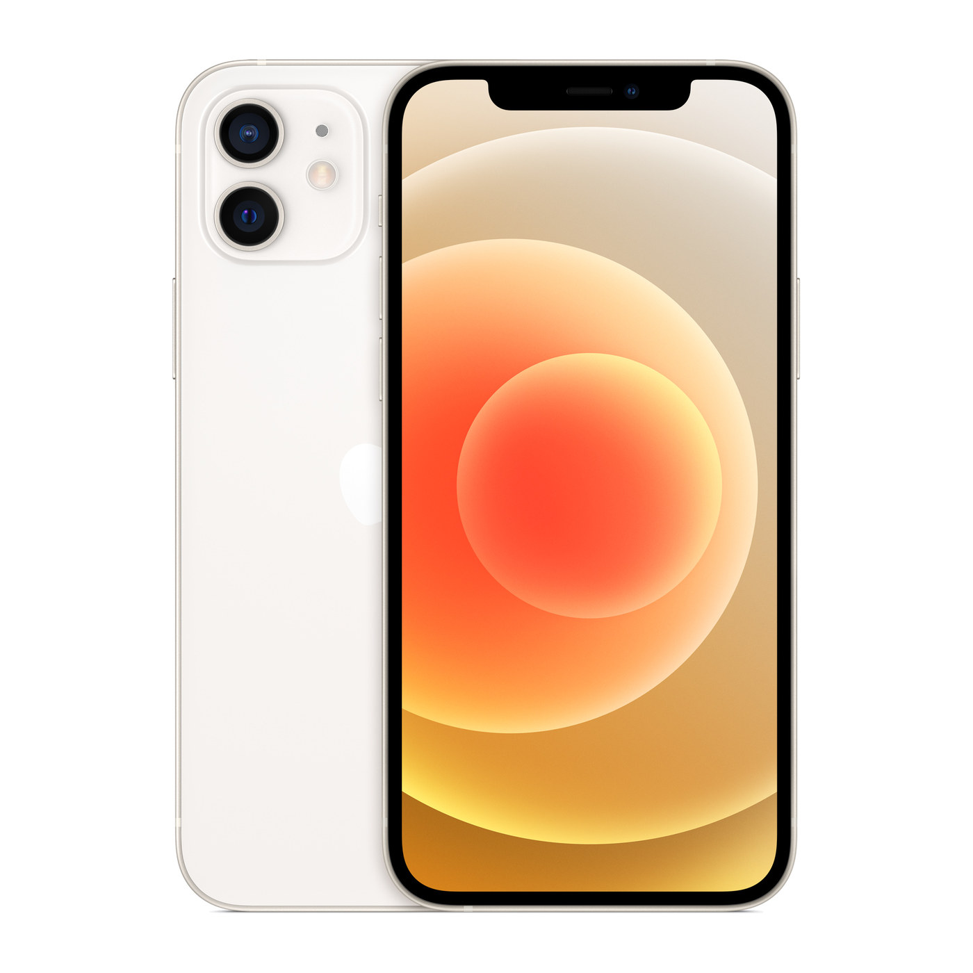 iPhone 12 White, front and back
