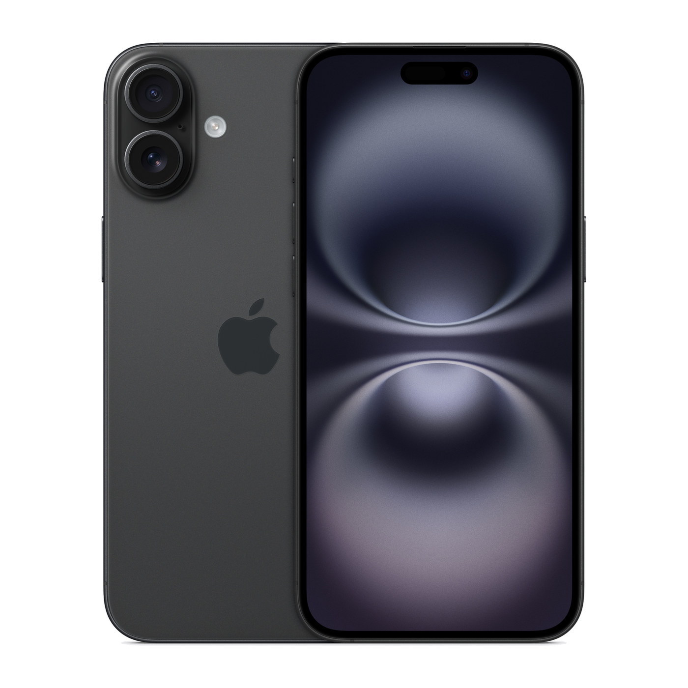 iPhone 16 Plus Black, front and back