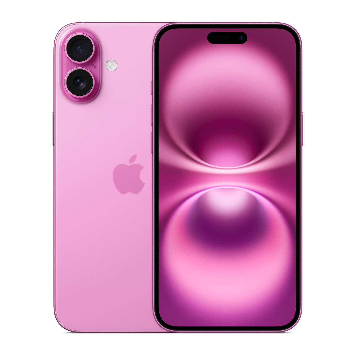 iPhone 16 Plus Pink, front and back